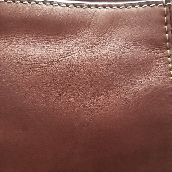 Liz Claiborne Vintage Brown Genuine Leather Bag - Picture 11 of 16